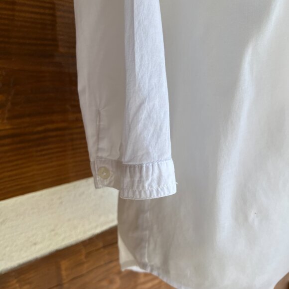 CHICO’S White Eyelet, Sequin Top, Buttons, Pocket, Summer Blouse Sz 0 (US 4) - Picture 9 of 14